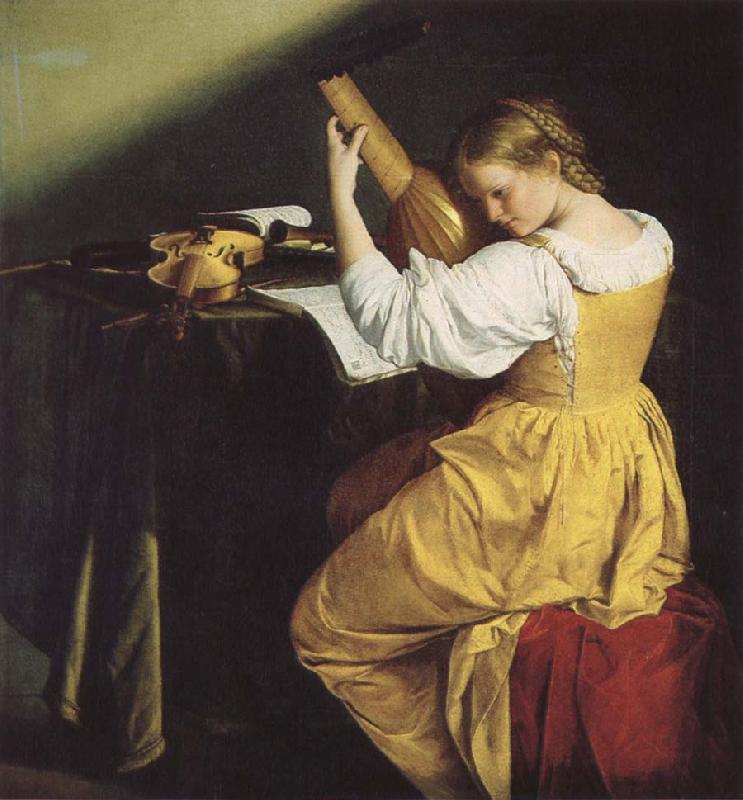 Orazio Gentileschi Lutspelerska